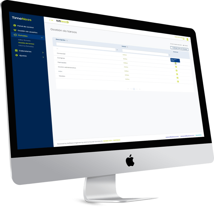 Control de tareas Control de tareas